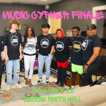 Come to the Music Cypher Finale at 6 pm on July 28 at Bessie Smith Hall