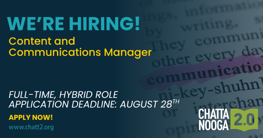 Now hiring content and communications manager