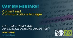 Now hiring content and communications manager
